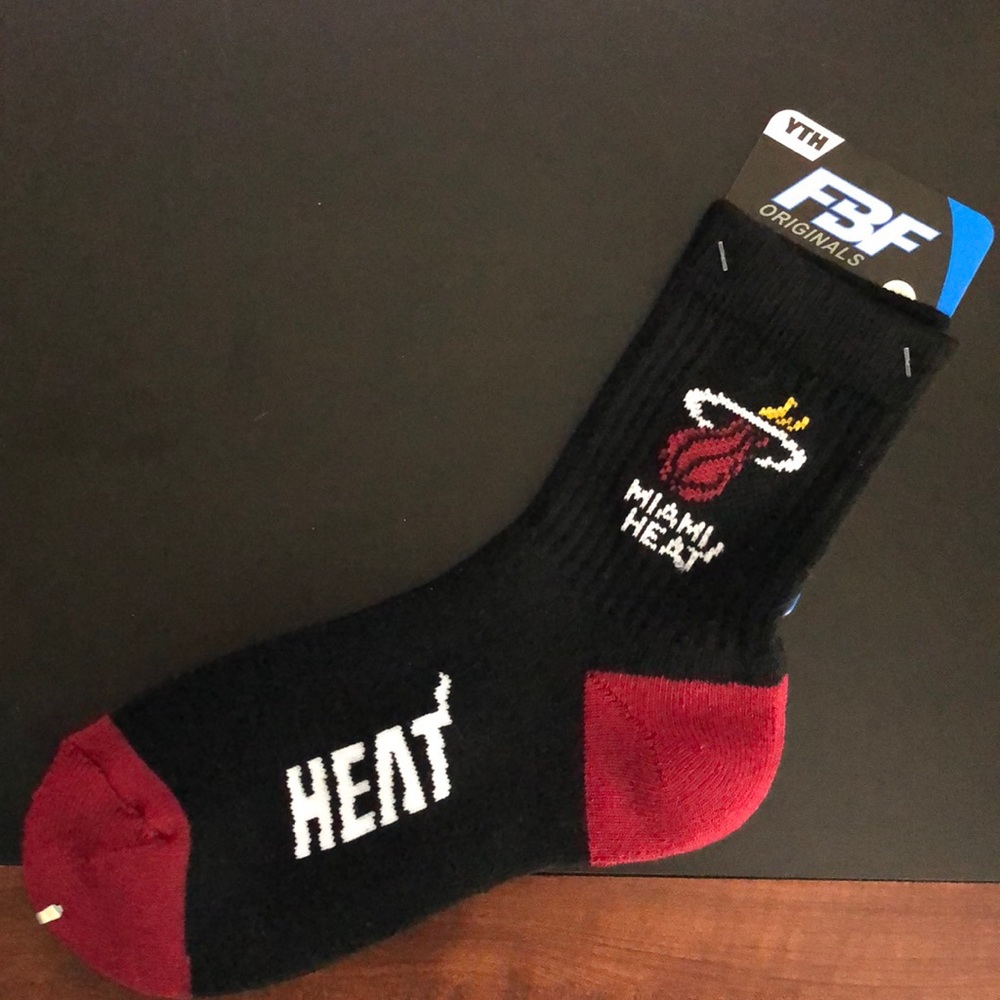 Miami Heat socks youth FBF originals